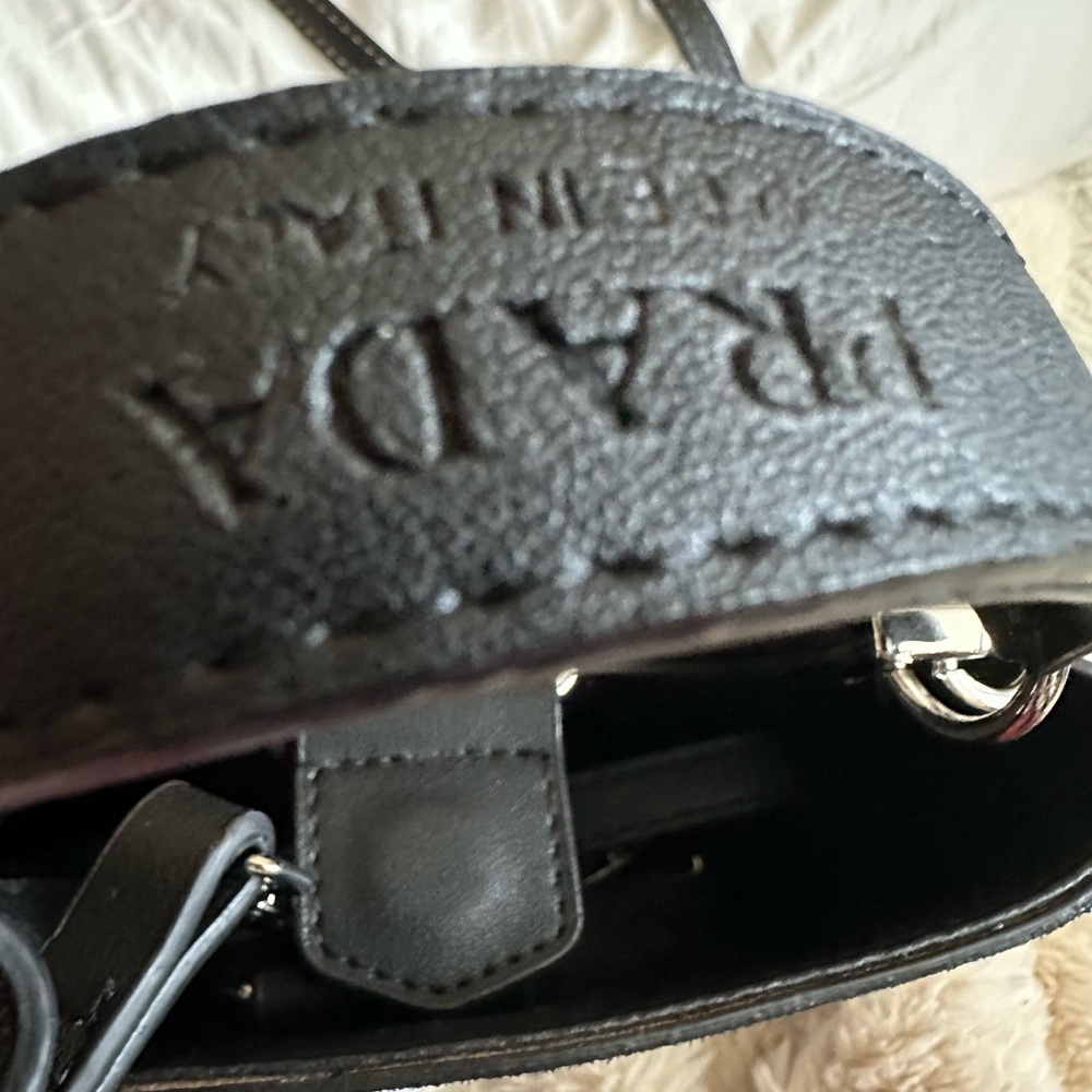 Prada Black Crystal-Embellished Mini Tote - Picture 4 of 8